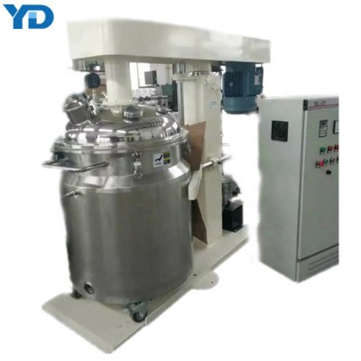 100L Vacuum lifting emulsion tank/ Cream mixing machine