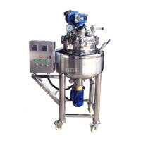 Stainless Steel Mixing Tank Jacket Electric Heating tank Agitator mixer beverage juice Mixing Tank with agitator