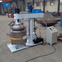 Hydraulic lifting vacuum emulsifying mixer machine stainless steel 304